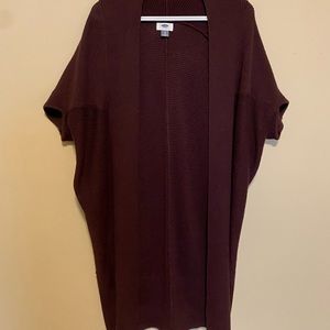 Plum old navy knitted kimono